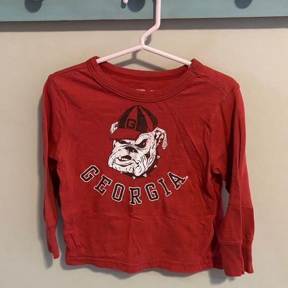 Georgia Bulldogs Kids Long Sleeve Shirt size 2T - Picture 1 of 3